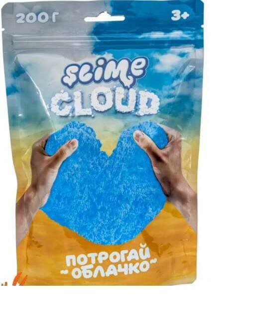 Слайм Slime Cloud Потрогай облачко Голубое небо с ароматом тропик, 200 г